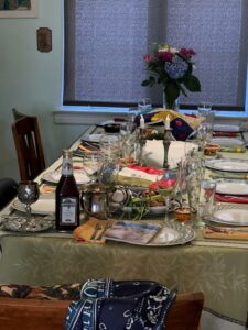 Beautiful Seder Table; Astoria, Queens