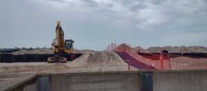 Beach 131st Street Berm Construction Underway