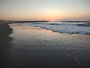 Sunrise on Rockaway Beach