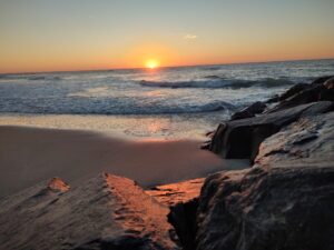 Sunrise on Rockawy Beach Wednesday